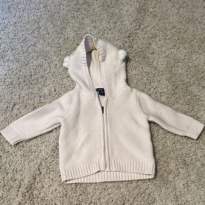 Baby GAP Cream Hooded Sweater
